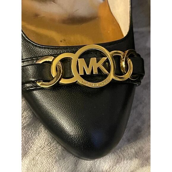 Michael Kors HAMILTON Pump Classic Black Suede Heels Stilettos Platform. - Picture 5 of 9